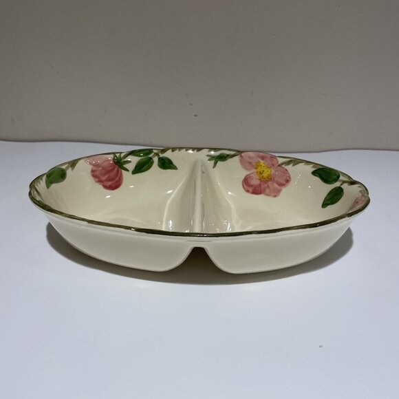Vintage Franciscan Desert Rose Divided Serving Dish Made USA California 60s - Picture 4 of 9
